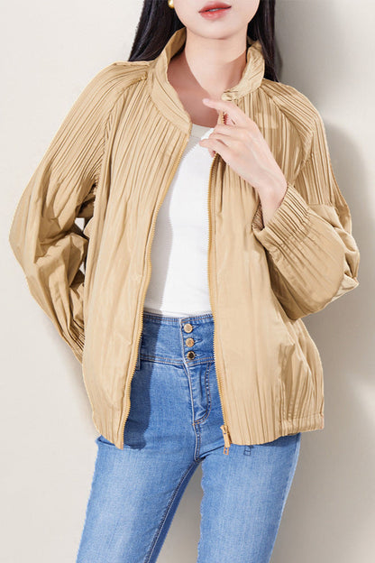 Women's Japanese Pleated Short Jacket