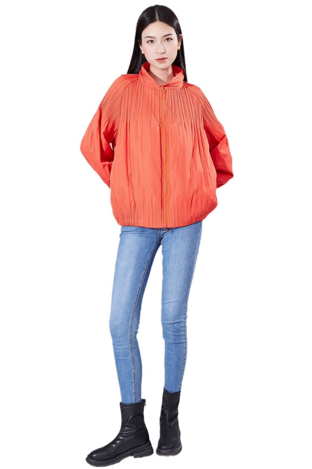 Women's Japanese Pleated Short Jacket