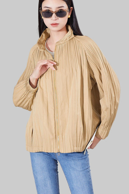 Women's Japanese Pleated Short Jacket