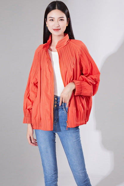 Women's Japanese Pleated Short Jacket
