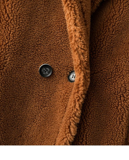 Max Mara Style Teddy Bear Icon 100% Wool&Cashmere Coat–Brown with Hood
